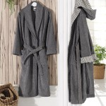 Jacquard woven bathrobes