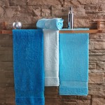 Solid towels with fancy border