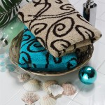 Jacquard woven towels with different designs