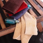 Sculptured solid velour towels